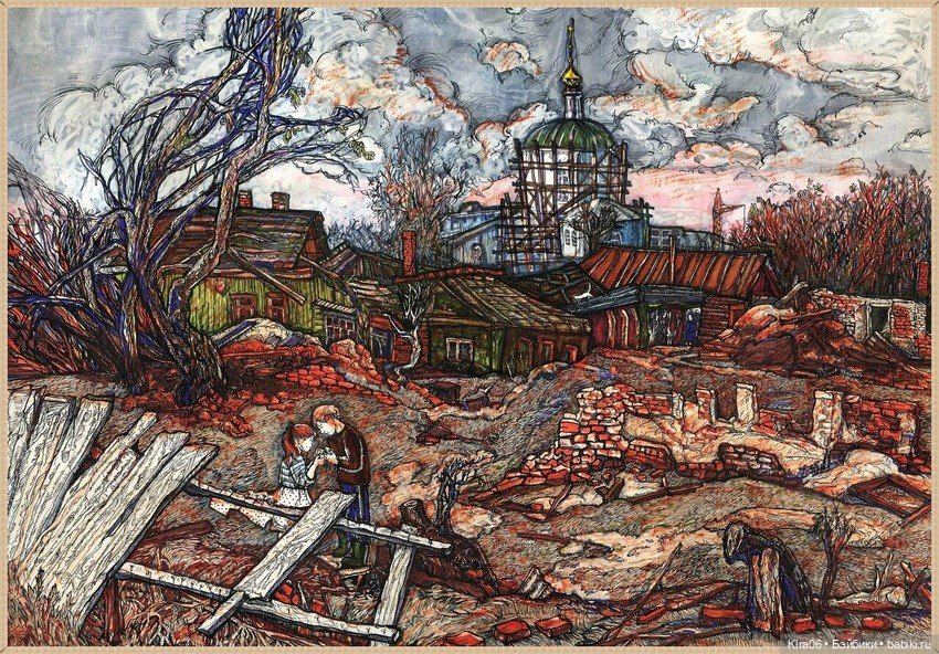 «Дома, которых нет»: ностальгическая графика Екатерины Просёлковой (фото 6)