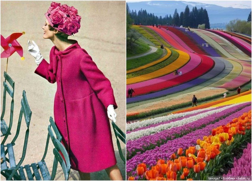 Весенние пальто 1950х и 1960х и тюльпаны (фото 10)