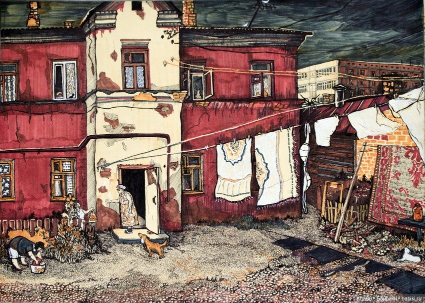 «Дома, которых нет»: ностальгическая графика Екатерины Просёлковой