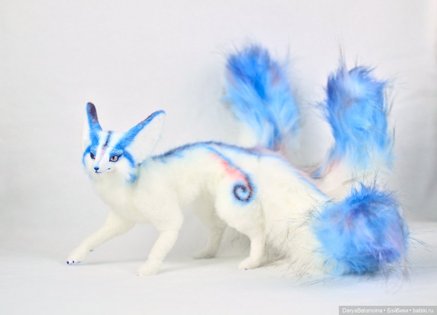 Еще одна кицунэ — Игрушки в смешанной технике (мех и глина): Арт (фото 9)