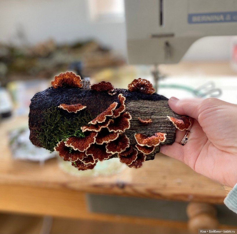 Текстильные грибы Аманды Коббетт (фото 5)