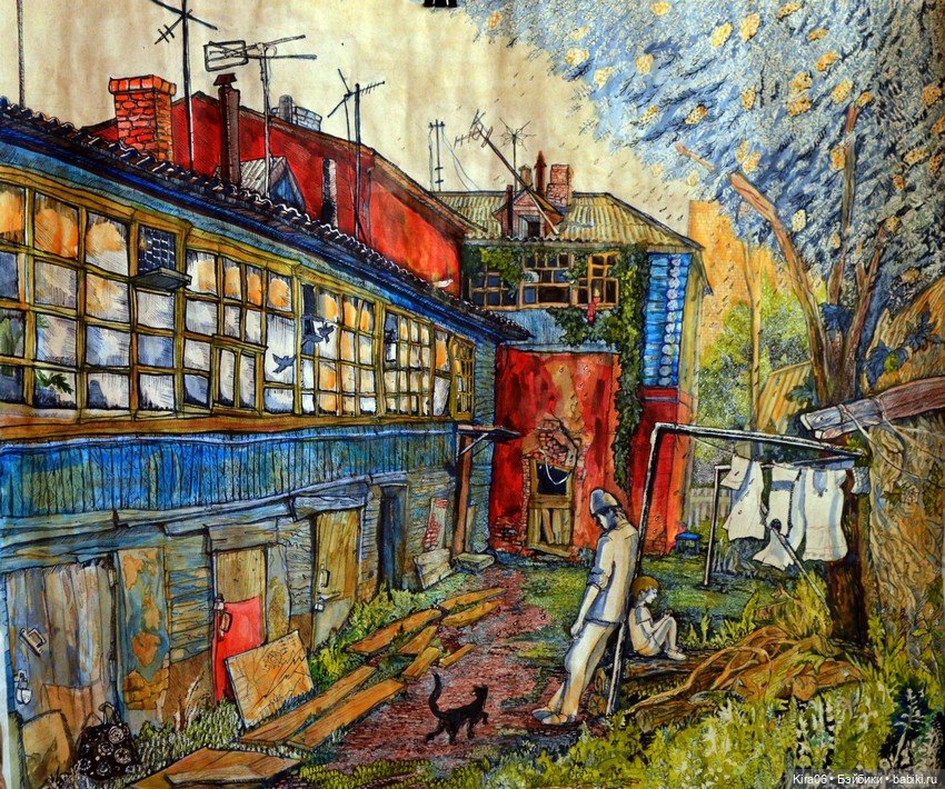 «Дома, которых нет»: ностальгическая графика Екатерины Просёлковой (фото 2)