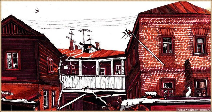 «Дома, которых нет»: ностальгическая графика Екатерины Просёлковой