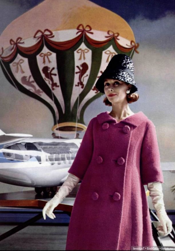 Весенние пальто 1950х и 1960х и тюльпаны