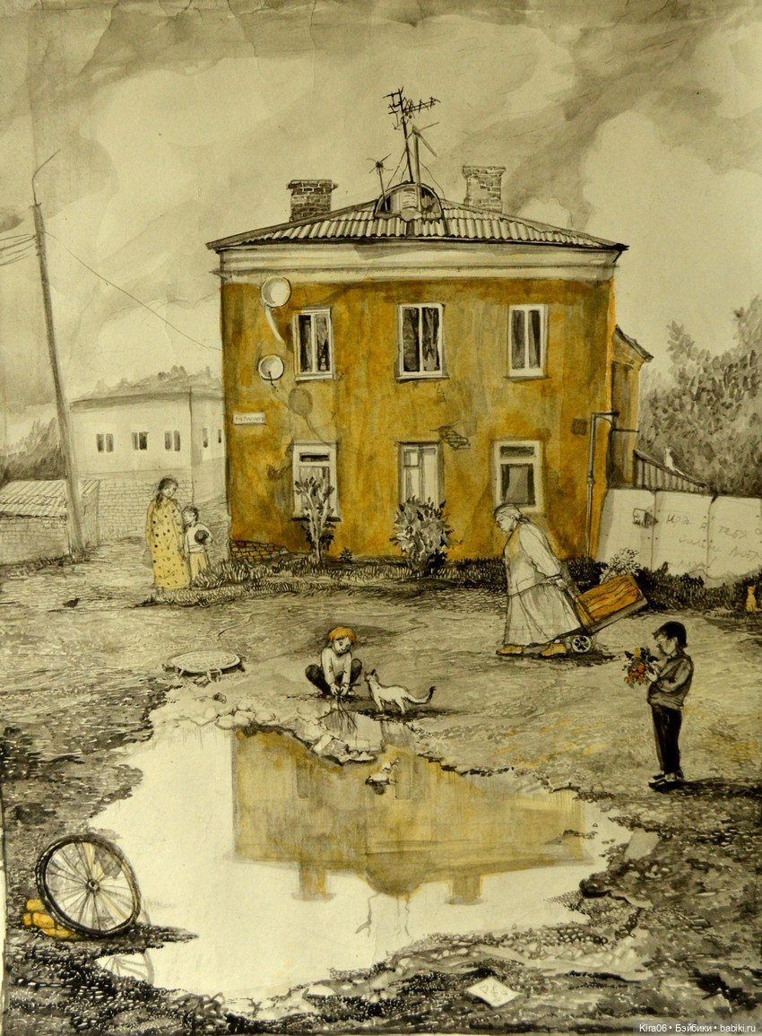 «Дома, которых нет»: ностальгическая графика Екатерины Просёлковой (фото 3)