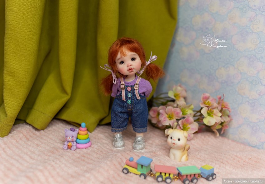 Голубоглазая рыжуля :) — Лепка авторских кукол: полимерная глина