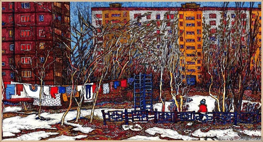 «Дома, которых нет»: ностальгическая графика Екатерины Просёлковой (фото 7)