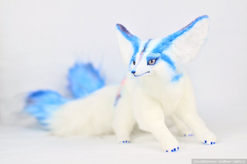 Еще одна кицунэ — Игрушки в смешанной технике (мех и глина): Арт (фото 3)