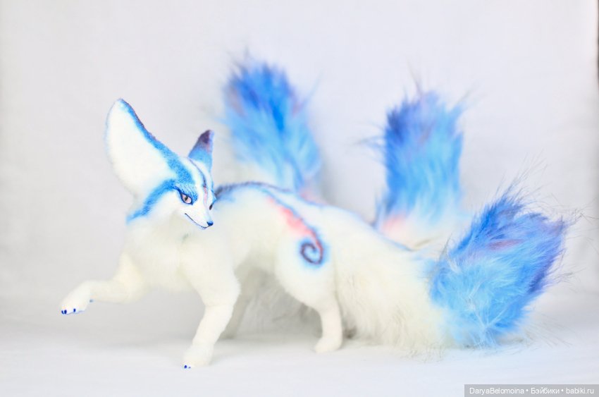 Еще одна кицунэ — Игрушки в смешанной технике (мех и глина): Арт (фото 10)