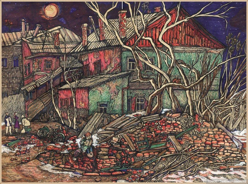 «Дома, которых нет»: ностальгическая графика Екатерины Просёлковой (фото 8)