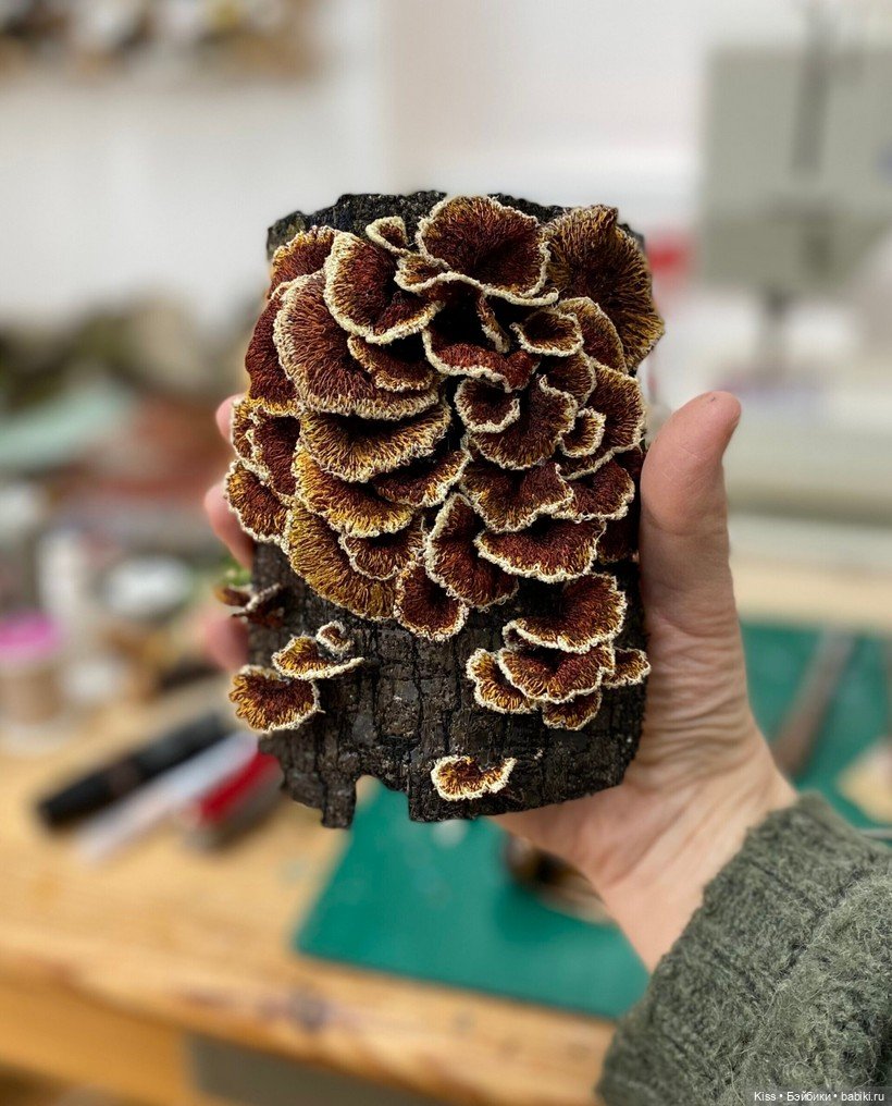 Текстильные грибы Аманды Коббетт (фото 9)