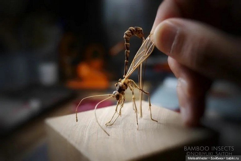 Оживший бамбук: невероятные насекомые Нориюки Саито (фото 4)