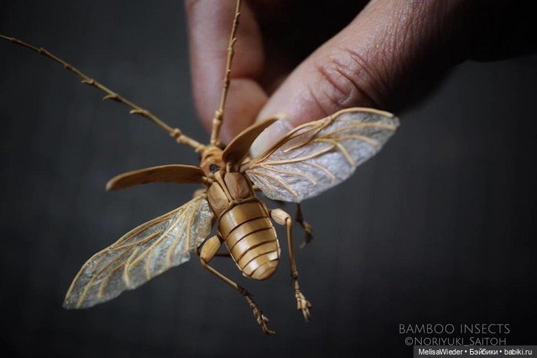 Оживший бамбук: невероятные насекомые Нориюки Саито (фото 9)