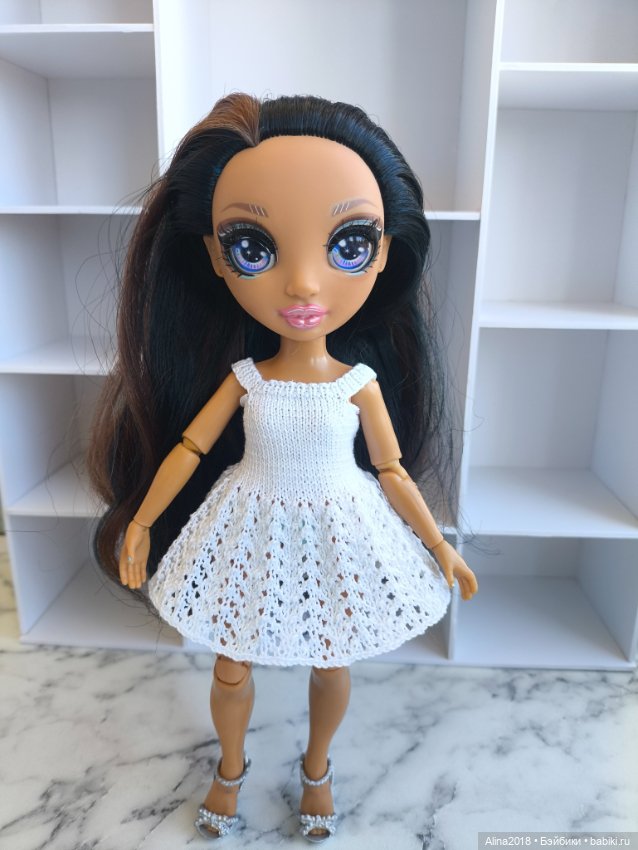 Пальто спицами для куклы Rainbow 🌈 (фото 2)