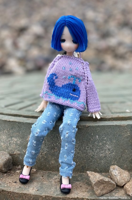 Девочка с синими волосами (фото 9)