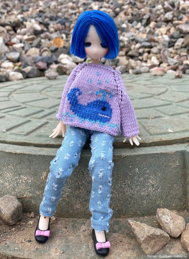 Девочка с синими волосами (фото 7)