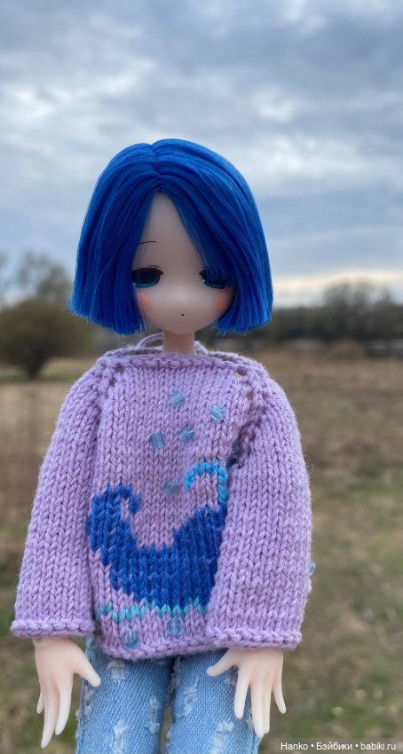 Девочка с синими волосами (фото 10)