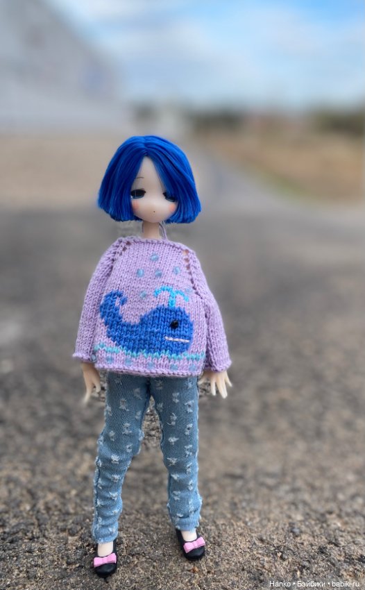 Девочка с синими волосами (фото 5)