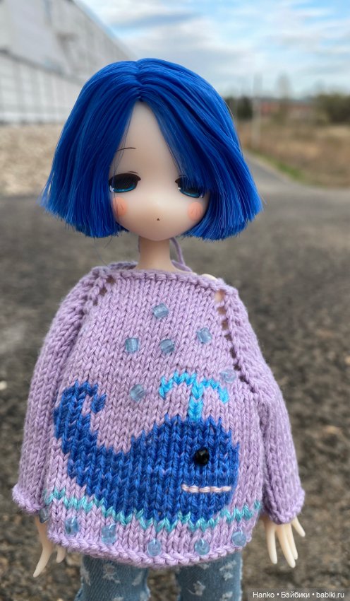 Девочка с синими волосами (фото 6)