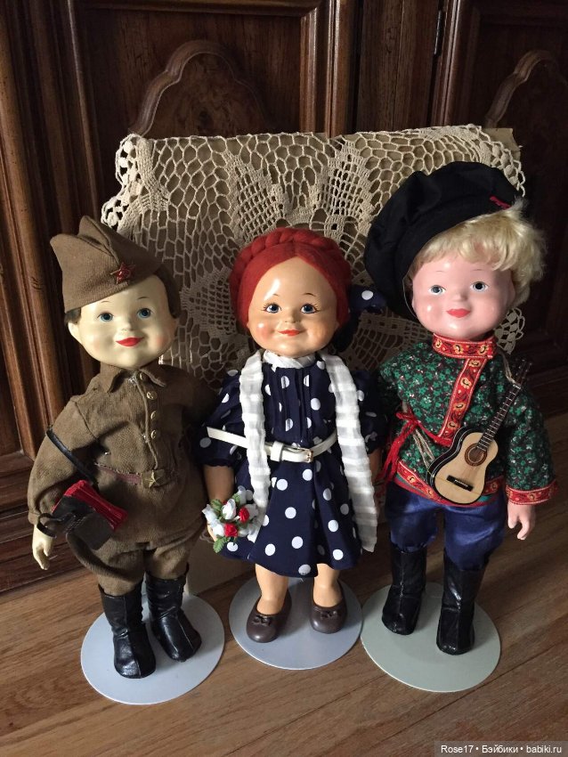 Опилочные куколки Ивановской фабрики игрушек