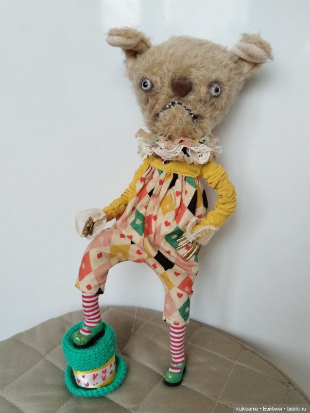 Новый наряд Лиззи — Игрушки в смешанной технике (мех и глина): Арт