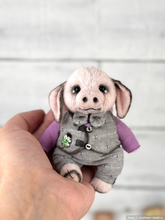 Тедди свин Брюс — Авторские мишки Тедди и друзья: фото (фото 3)