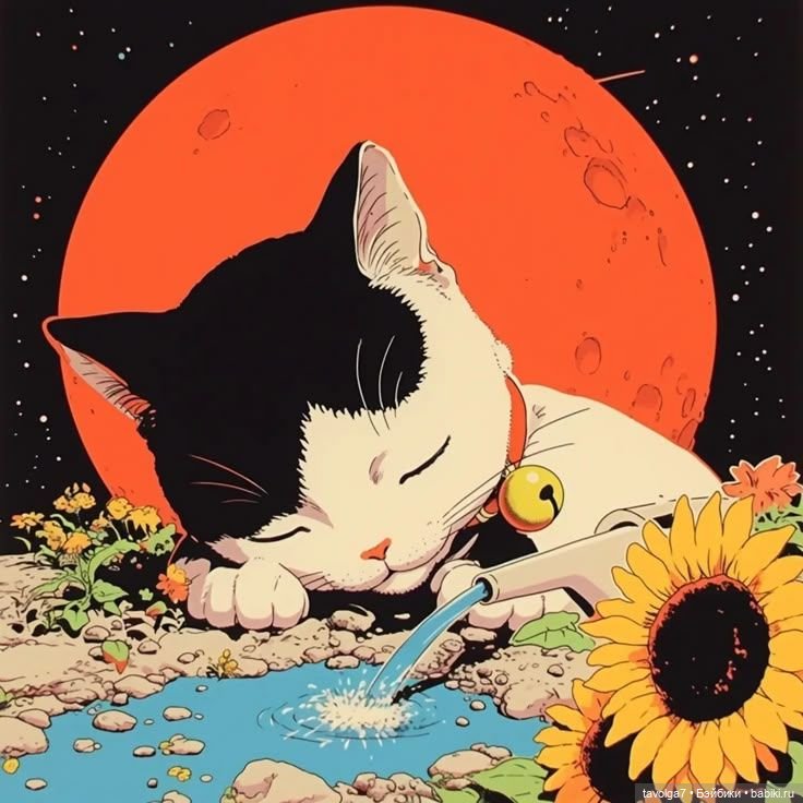 Ретро-футуристические космические Коты