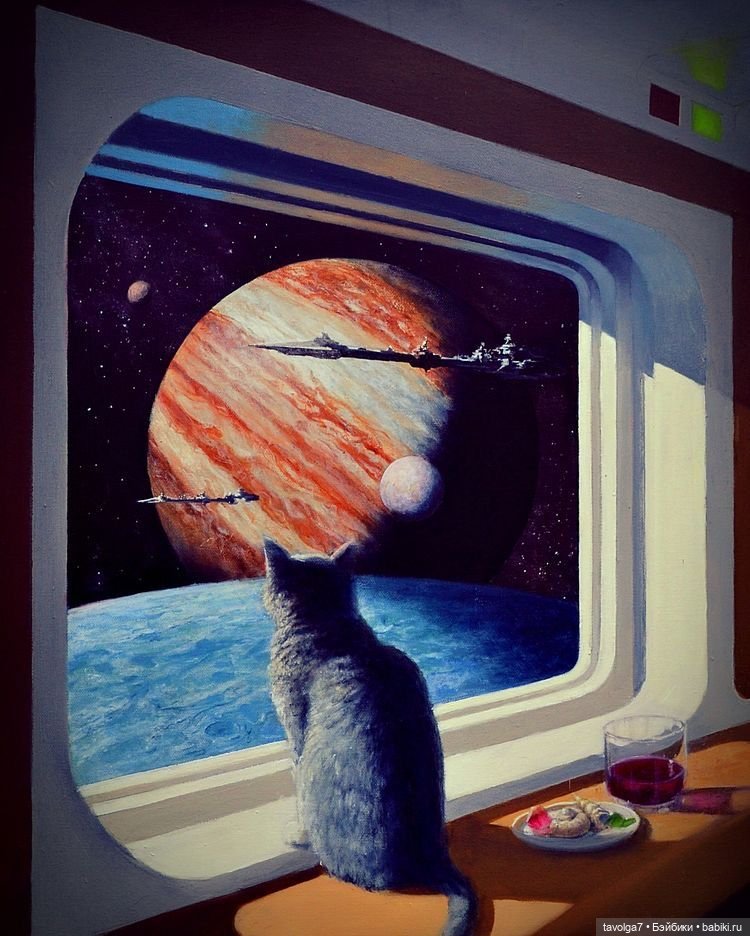 Ретро-футуристические космические Коты
