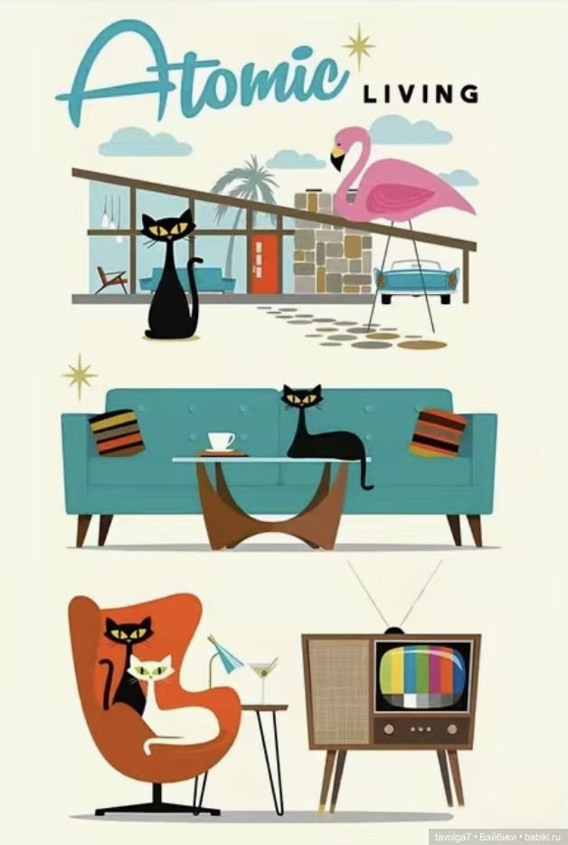 Ретро-футуристические космические Коты (фото 6)