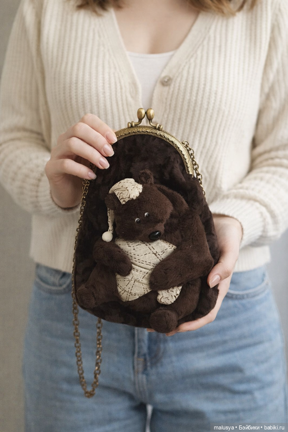 Мишка и сумка — Авторские мишки Тедди и друзья: фото (фото 3)