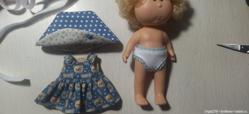 Часть 5. Наряжаем малявочку Мию 14 см