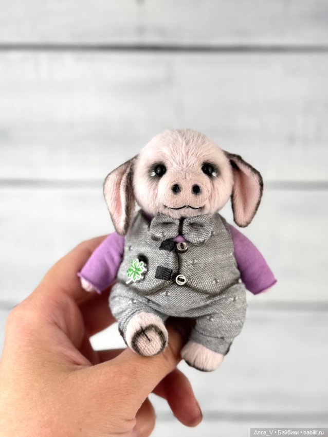 Тедди свин Брюс — Авторские мишки Тедди и друзья: фото (фото 2)