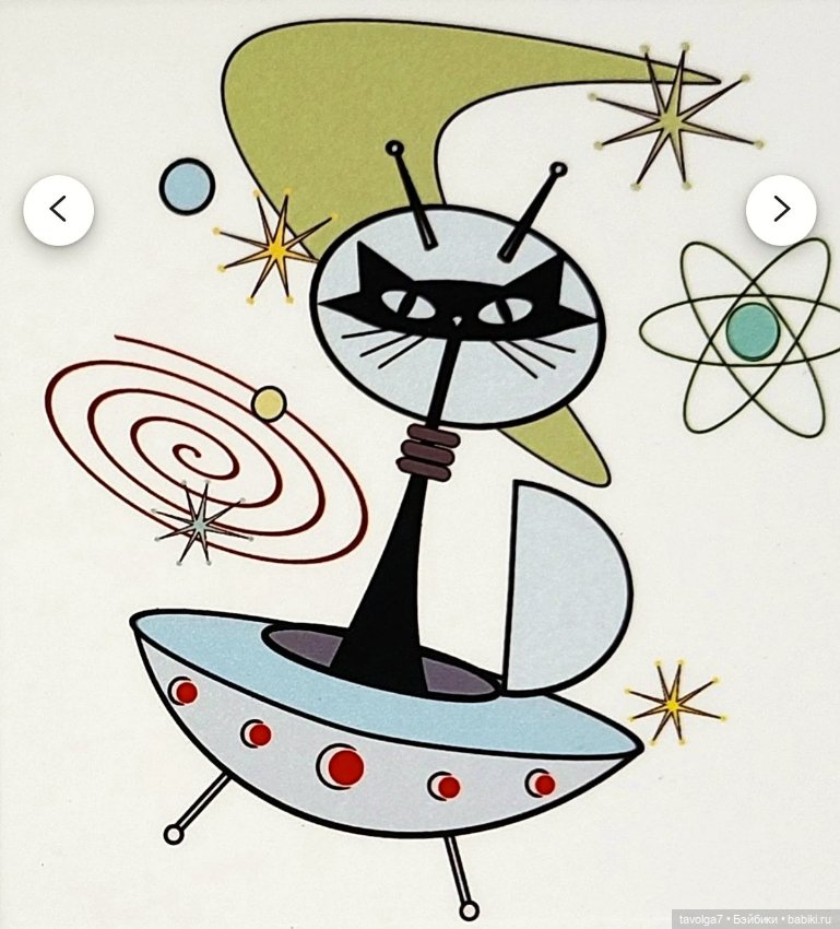 Ретро-футуристические космические Коты (фото 8)