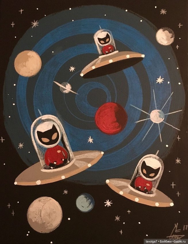 Ретро-футуристические космические Коты (фото 10)