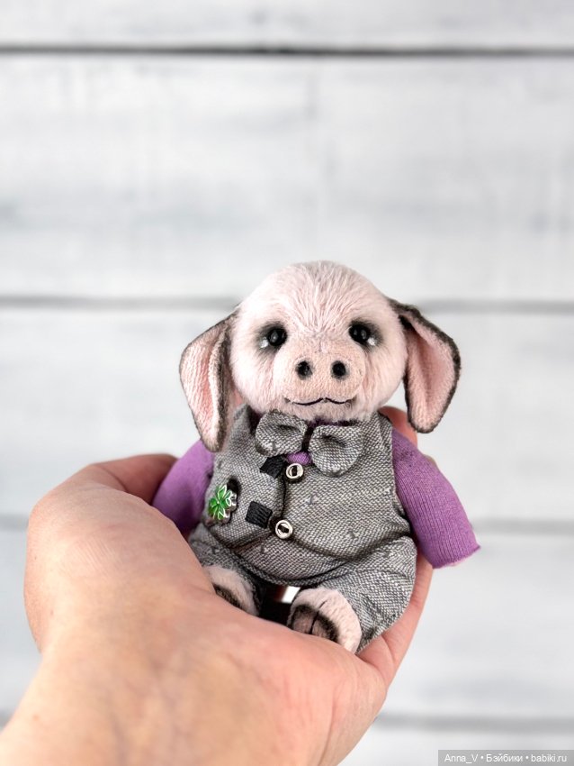 Тедди свин Брюс — Авторские мишки Тедди и друзья: фото (фото 5)