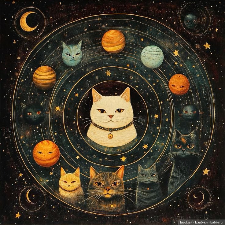 Ретро-футуристические космические Коты