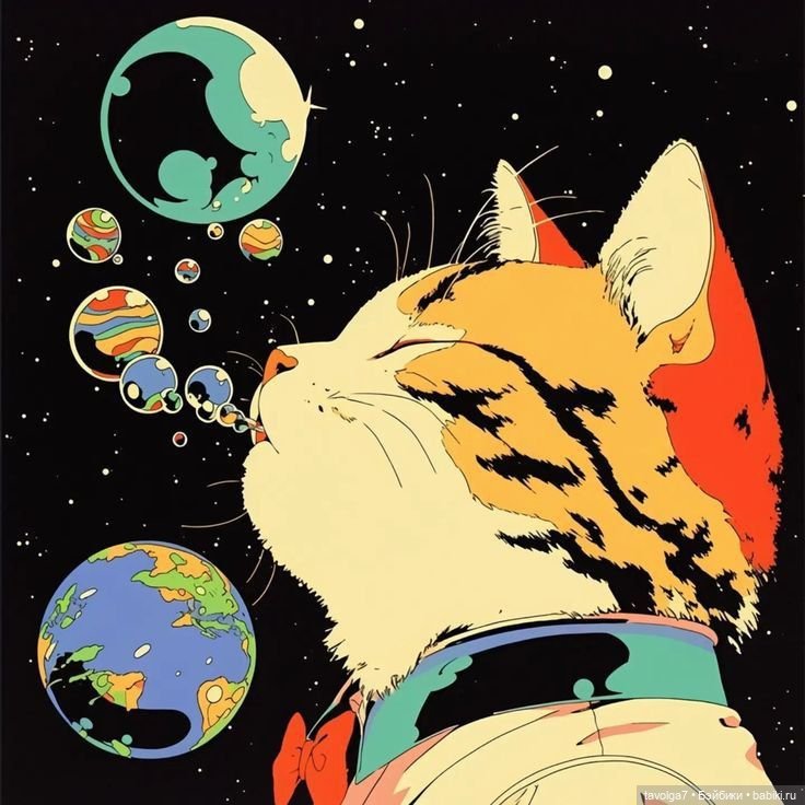 Ретро-футуристические космические Коты