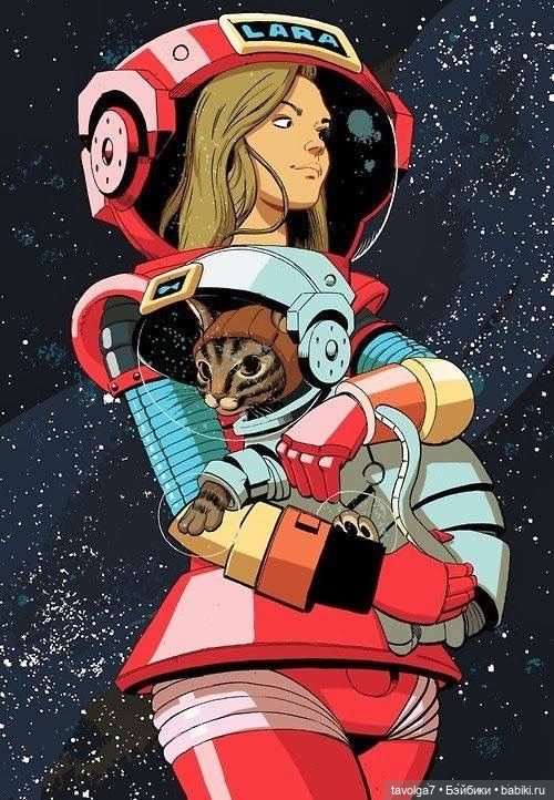 Ретро-футуристические космические Коты