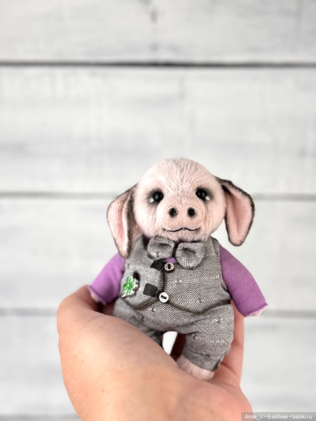 Тедди свин Брюс — Авторские мишки Тедди и друзья: фото (фото 4)