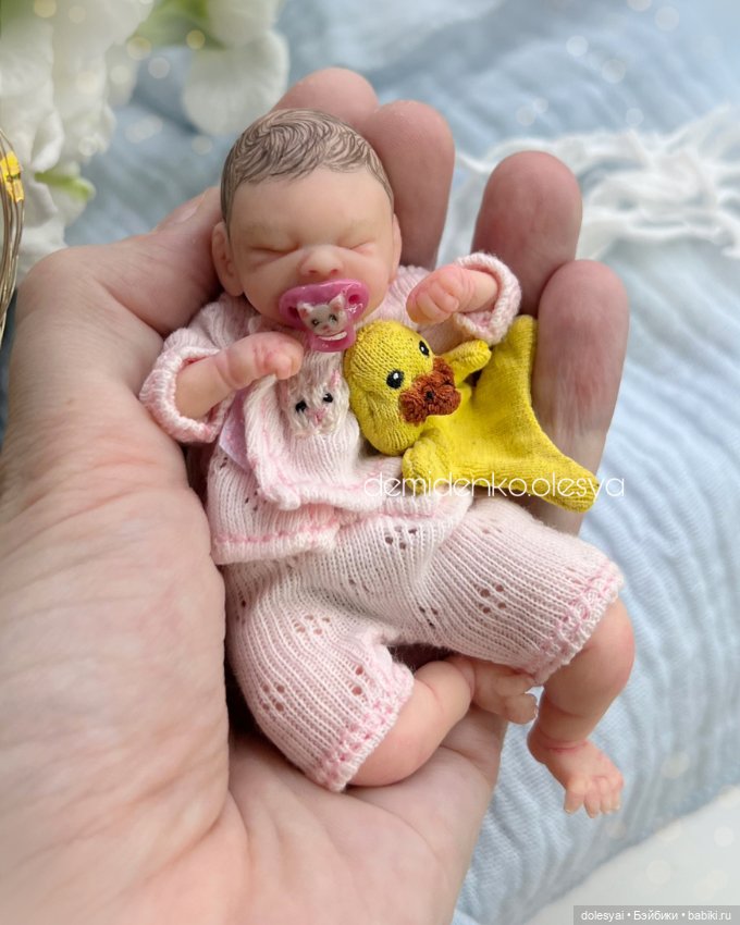 Миниатюрная кукла младенец Иванка 💞 (фото 6)