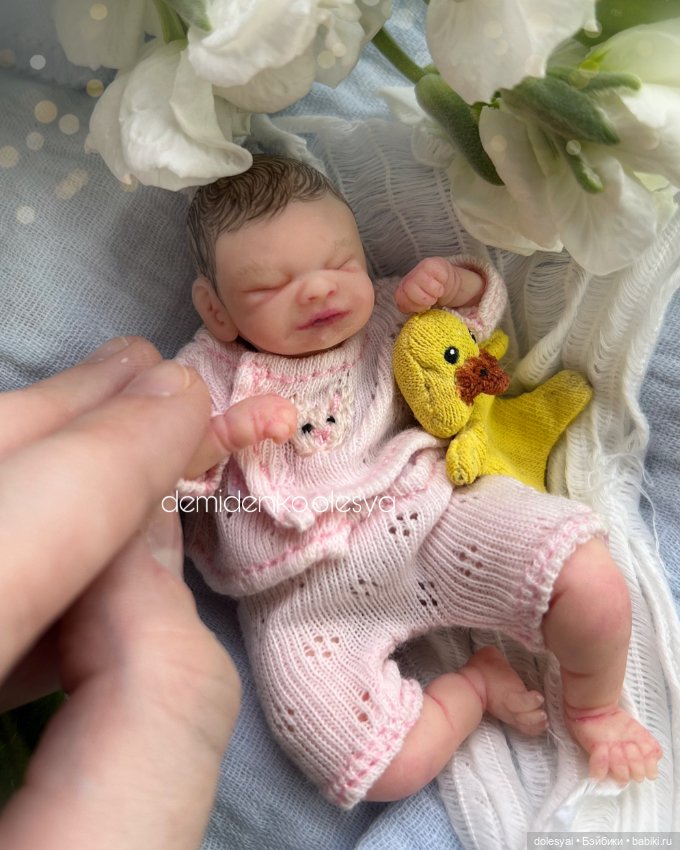 Миниатюрная кукла младенец Иванка 💞 (фото 5)