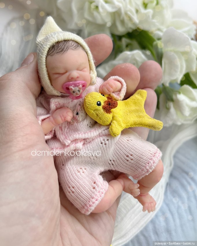 Миниатюрная кукла младенец Иванка 💞