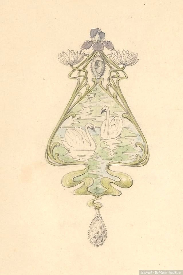 Ювелирные украшения Ар Нуво-Арт Деко (фото 3)