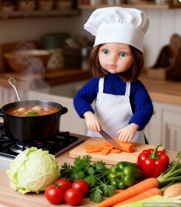 Куклы "рулят" на кухне — Коллекции игровых кукол (Playline): фото полок (фото 3)