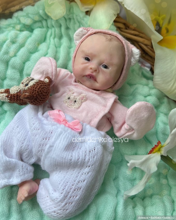Миниатюрная кукла младенец Дашенька🌷 (фото 6)