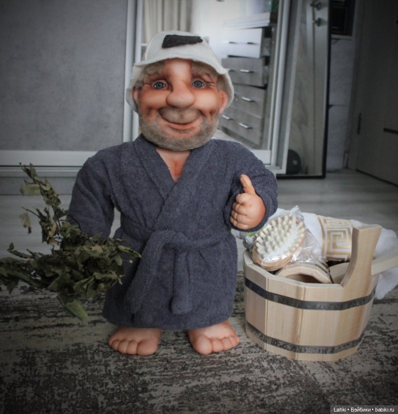 Банщик — Куклы из капрона и чулочной техники: авторские игрушки