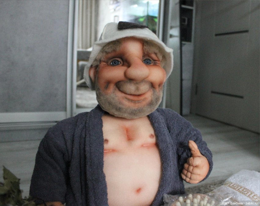 Банщик — Куклы из капрона и чулочной техники: авторские игрушки (фото 3)