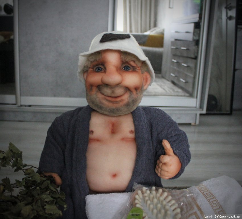 Банщик — Куклы из капрона и чулочной техники: авторские игрушки (фото 2)