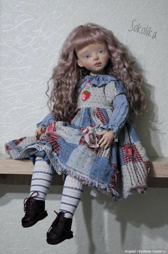 Девочка с гусиком — Авторские текстильные куклы: Вальдорфские (фото 8)