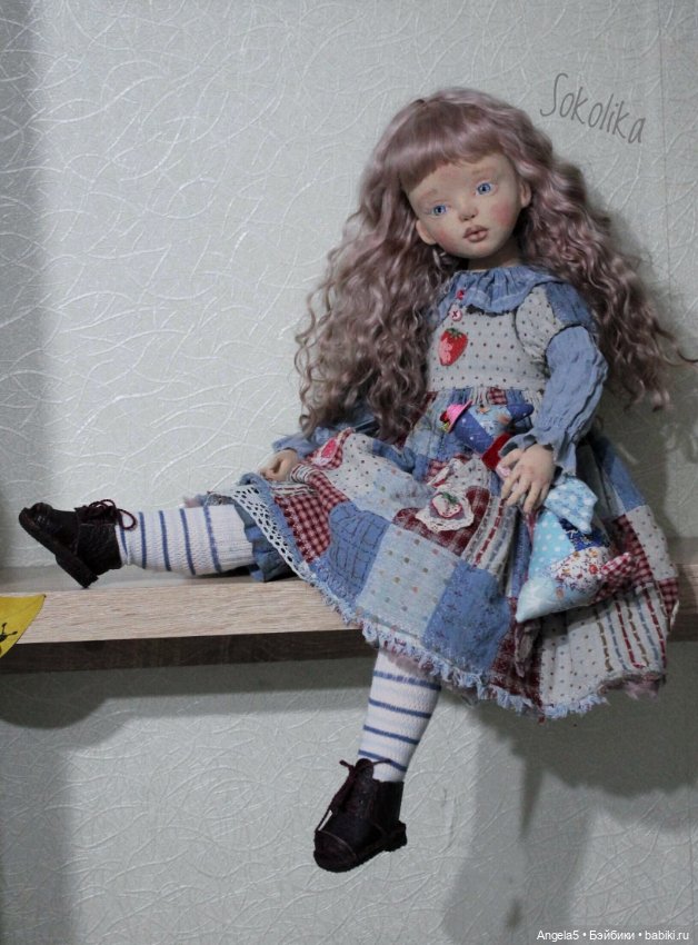 Девочка с гусиком — Авторские текстильные куклы: Вальдорфские (фото 10)